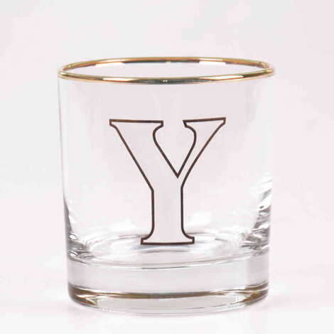 Monogram Whiskey Glass