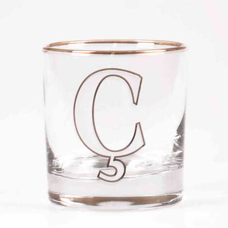 Monogram Whiskey Glass