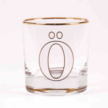 Monogram Whiskey Glass - Thumbnail