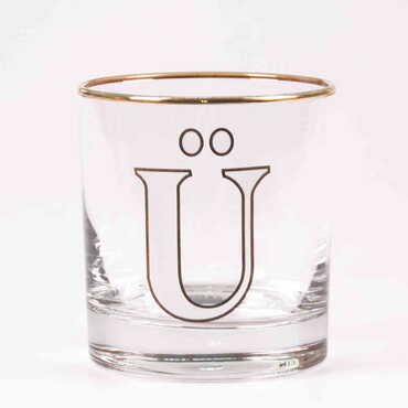 Monogram Whiskey Glass - Thumbnail