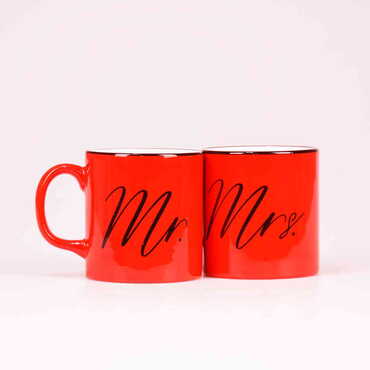 Myros - Mr. & Mrs. Ceramic Mug Set Of 2