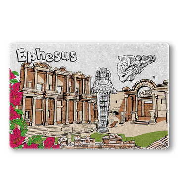 Myros - Museum Themed Customised Stone Fridge Magnet 60x45 mm