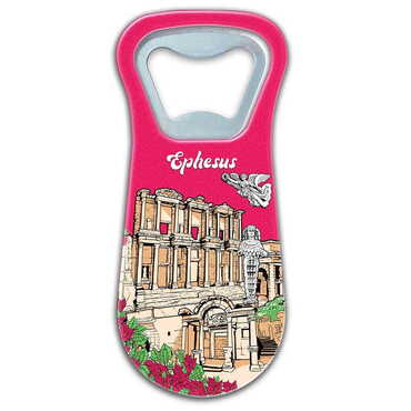 Museum Themed Customised Uv Printed Plastic Base Plastic Base Bottle Opener 95x43 mm - Thumbnail