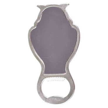 Museum Themed Owl Shaped Metal Magnetic Bottle Opener 88x47 mm - Standart - 2