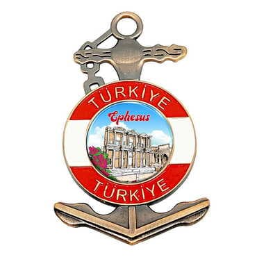 Museum Themed Customised Metal Anchor Fridge Magnet