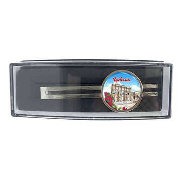 Museum Themed Metal Tie Clip