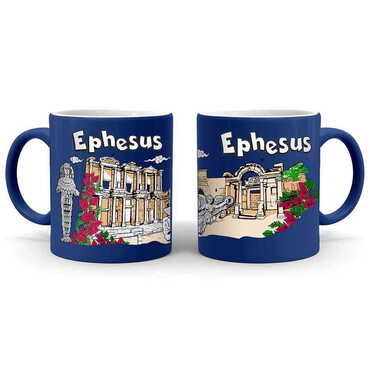 Museum Themed Customised Serigraphy Printed Ceramic Mug 82x90 mm