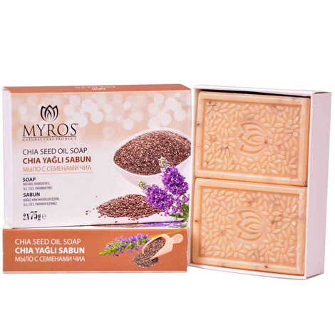 Toptan Myros 2X75 gr Chia Yağlı Sabun