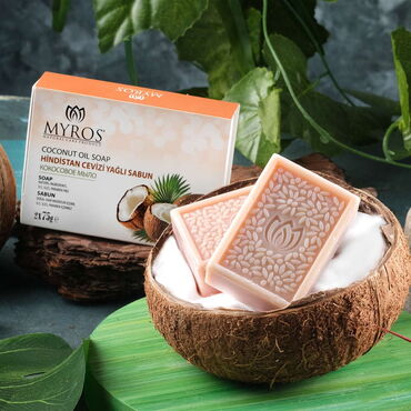 Myros - Toptan Myros 2X75 gr Hindistan Cevizi Yağlı Sabun