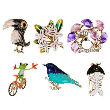 Myros Renkli Broş - Myros