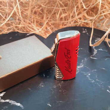 Myros - Name Personalised Gasoline Blowtorch Flame Metal Lighter