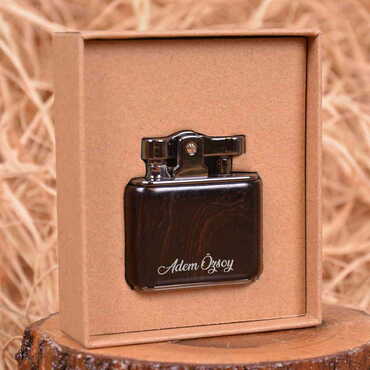 Myros - Name Personalised Gasoline Wood Bodied Metal Lighter