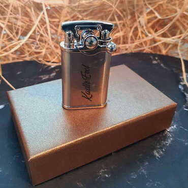 Myros - Name Personalised Metal Gasoline Black Lighter