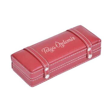 Name Personalised Metal Pen Set of 3 pcs with Leather Gift Box - Thumbnail