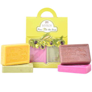 Natural Soap Set Box of 4 Pcs - Thumbnail