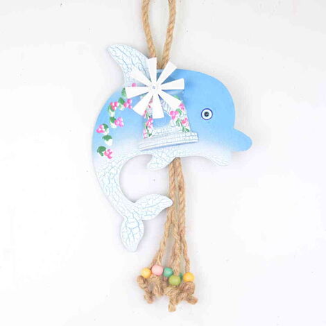 Nautical Dolphin and Windmill Shaped Wall Hanging