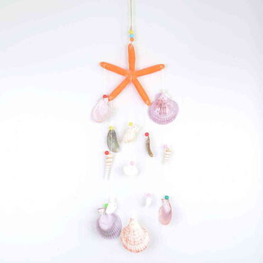 Myros - Nautical Sea Shell Starfish Shaped Multi Hanging Detailed Wind Chime