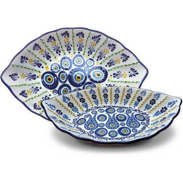 Nazar Kayık Tabak 28X20 Cm