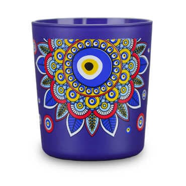 Evil Eye Themed Glass Candle - 3