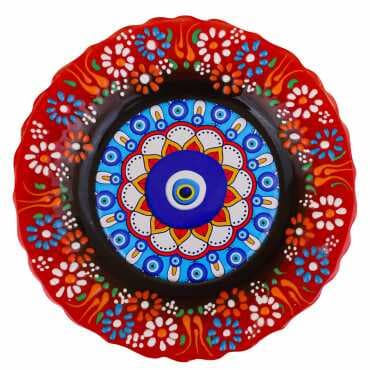 Nazar Themed Myros Ceramic Picture Plate 18 cm