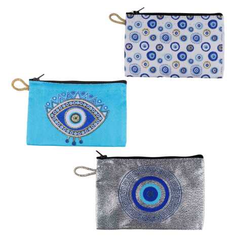 Nazar Temalı Dokuma Cüzdan 100x155 mm - 7