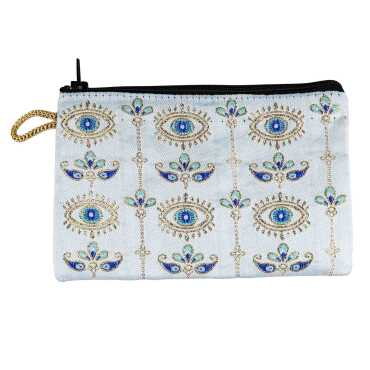 Nazar Temalı Dokuma Cüzdan 100x155 mm - 10