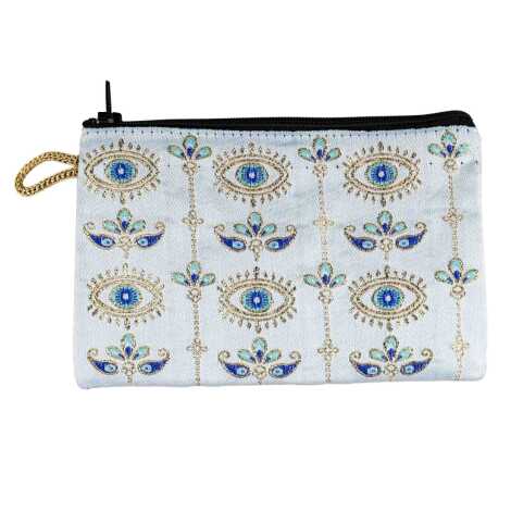 Nazar Temalı Dokuma Cüzdan 100x155 mm - 10