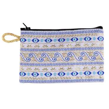 Nazar Temalı Dokuma Cüzdan 100x155 mm - 13