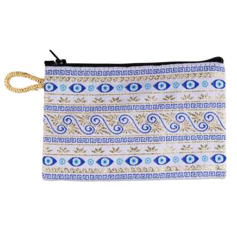 Nazar Temalı Dokuma Cüzdan 100x155 mm - 13