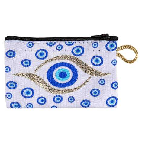 Nazar Temalı Dokuma Minik Cüzdan 75x110 mm - 4