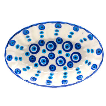 Nazar Temalı Kabartma Nazar Kayık Çerezlik 108X160X34 Mm - Standart - 2