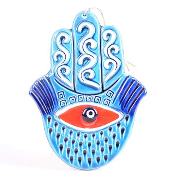 Evil Eye Themed Nautical Ceramics Fifth Size Wall Hanging