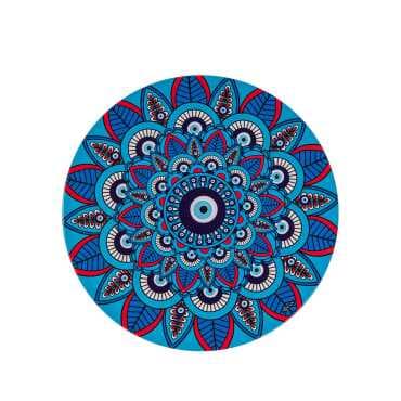 Evil Eye Themed Metal Trivet