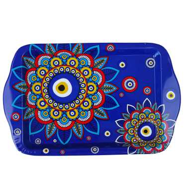 Wholesale Nazar Themed Mini Tray Double Sided Printed (25*16 cm) - 9