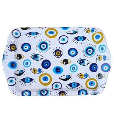 Wholesale Nazar Themed Mini Tray Double Sided Printed (25*16 cm) - 3