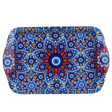 Wholesale Nazar Themed Mini Tray Double Sided Printed (25*16 cm) - 4