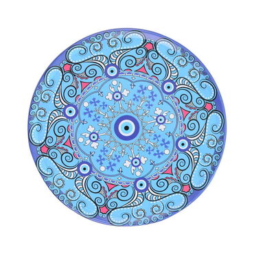 Evil Eye Themed Customised Metal Tin Coaster 90 mm - 5