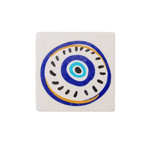Nazar Temalı Myros Taş Magnet 60x45 mm - 2