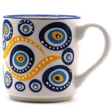 Nazar Themed Special Embossed Evil Eye Small Mug - 2