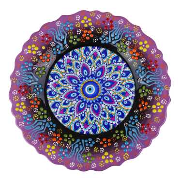 Nazar Themed Myros Ceramic Picture Plate 25 cm - 1