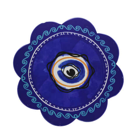Nazar Themed UV Daisy Traditional Coaster 88 mm - 6
