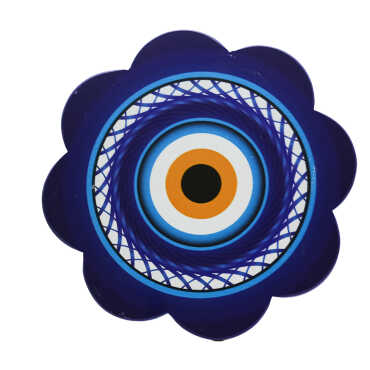 Nazar Themed UV Daisy Traditional Coaster 88 mm - 7