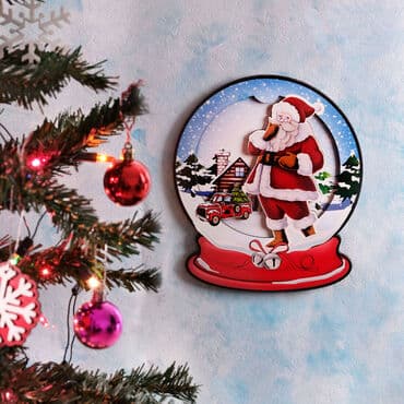 Santa Claus Wooden Decorative Board