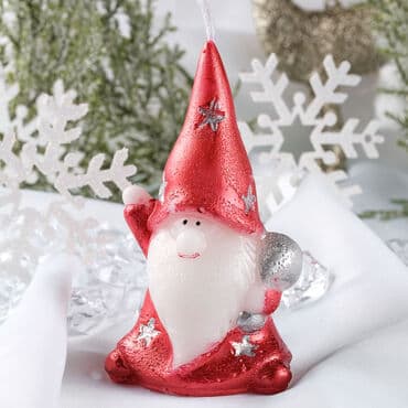 Santa Claus Candle Number 1 Design