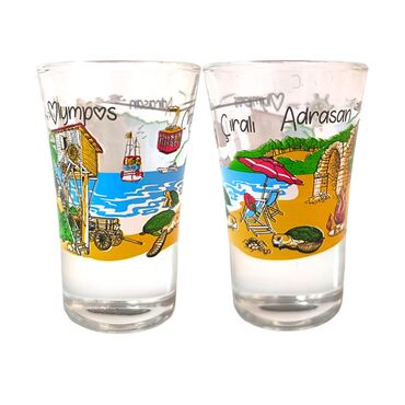 Myros - Olympos Region Themed Shot Glass Set of 2 Pcs