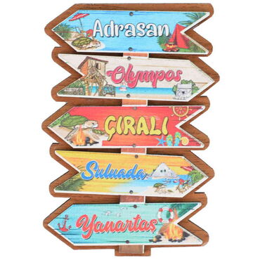 Wholesale Olympos Themed 3D Picture Wooden Refrigerator Magnet