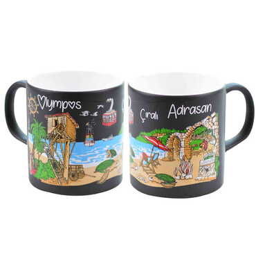 Olympos Themed Customised Serigraphy Printed Ceramic Mug 82x90 mm - 8