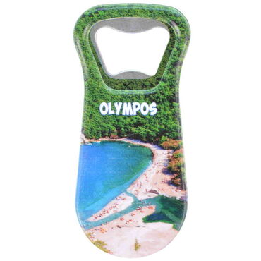 Wholesale Olympos Themed UV Printed Bottle Opener Refrigerator Magnet 95x43 mm