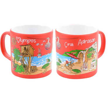 Myros - Olympos Themed Customised Serigraphy Printed Ceramic Mug 82x90 mm