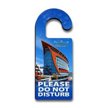 Hotel Themed Wooden Customised Door Hanger 236x94 mm